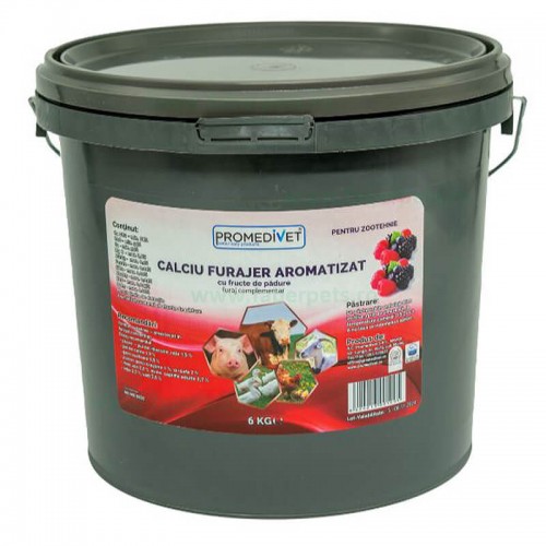 Calciu furajer aromatizat cu aroma de fructe de padure 6 kg