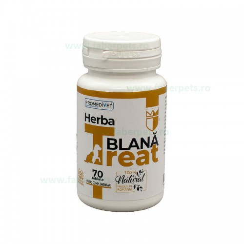 Tablete Herba-Treat Blana ptr caini si pisici 70*1 g