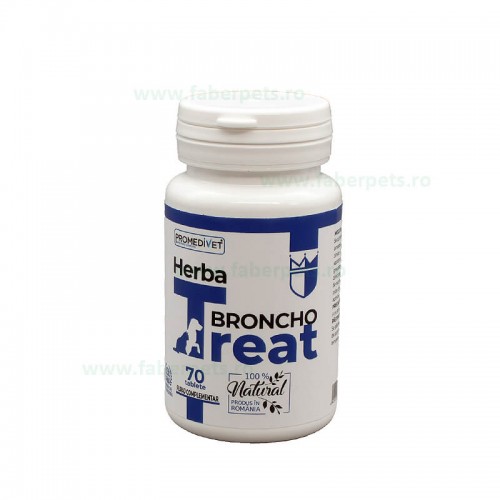 Tablete Herba-Treat Broncho ptr caini si pisici 70*1 g