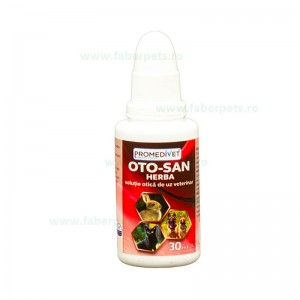 Oto-San Herba solutie otica pt caini, pisici si iepuri 30 ml