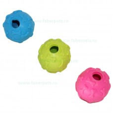 Jucarie minge cu clopotel decorată cu osuțe 6 cm